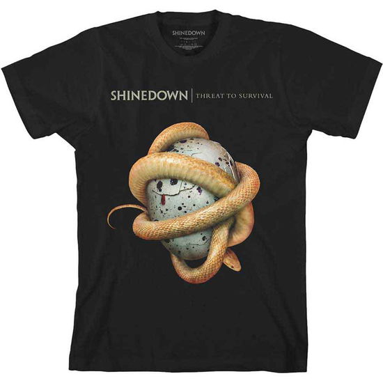 Cover for Shinedown · Shinedown Unisex T-Shirt: Clean Threat (Black) (T-shirt) [size S] (2022)