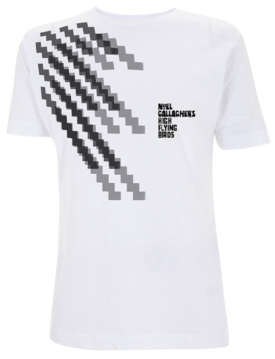 Cover for Noel Gallagher · Zigr Zagr White (T-shirt) [size S] (2017)