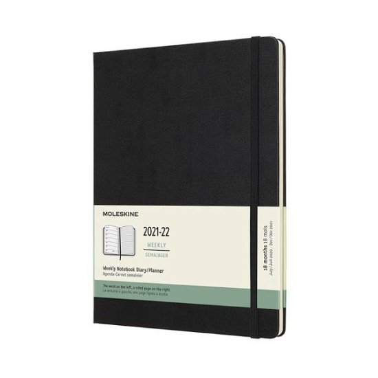 Cover for Moleskine · Moleskine 2022 18-Month Weekly Extra Large Hardcover Notebook: Black (Book) (2021)