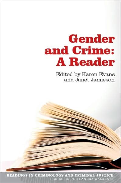 Cover for Karen Evans · Gender and Crime: A Reader (Paperback Book) [Ed edition] (2008)