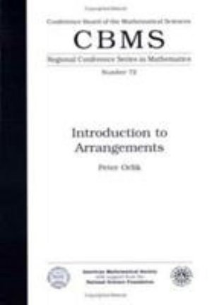 Cover for Peter Orlik · Introduction To Arrangements - CBMS Regional Conference Series in Mathematics (Taschenbuch) (1992)