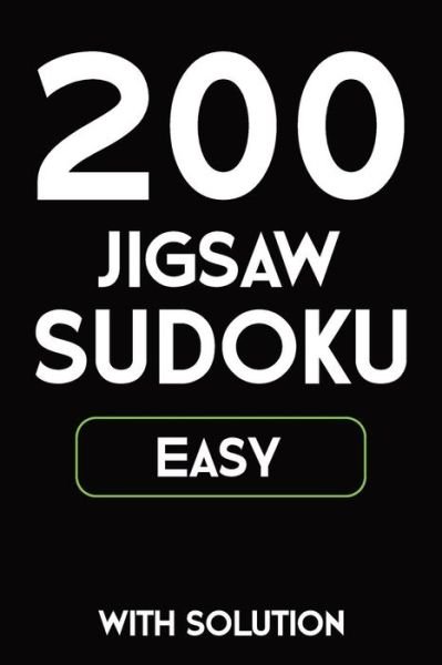 Cover for Tewebook Sudoku Puzzle · 200 Jigsaw Sudoku Easy With Solution (Paperback Bog) (2019)