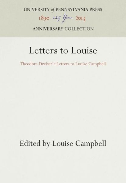 Cover for Louise Campbell · Letters to Louise (Hardcover Book) (1959)