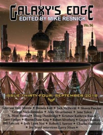 Cover for Jane Yolen · Galaxy's Edge Magazine: Issue 34, September 2018 (Paperback Book) (2018)
