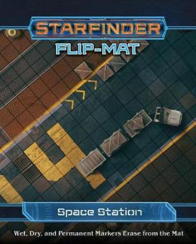 Starfinder Flip-Mat: Space Station - Paizo Staff - Board game - Paizo Publishing, LLC - 9781640780231 - April 24, 2018