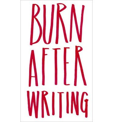 Cover for Sharon Jones · Burn After Writing (Hardcover Book) (2014)