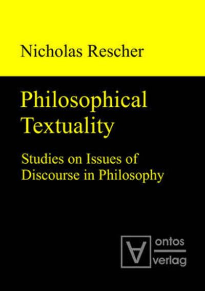 Cover for Rescher · Philosophical Textuality (Bog) (2010)