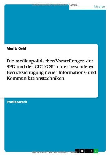 Cover for Oehl · Die medienpolitischen Vorstellunge (Buch) [German edition] (2013)