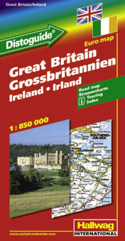 Cover for Hallwag · Hallwag StraÃŸenk. Grossbritann.,irland (Map) [Folde ud bog] (2001)