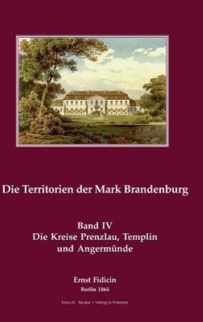 Cover for Ernst Fidicin · Territorien der Mark Brandenburg (Hardcover Book) (2015)