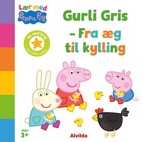 Gurli Gris: Peppa Pig - Lær med Gurli Gris - Gurli Gris - Fra æg til kylling (Cardboard Book) [1. wydanie] (2023)