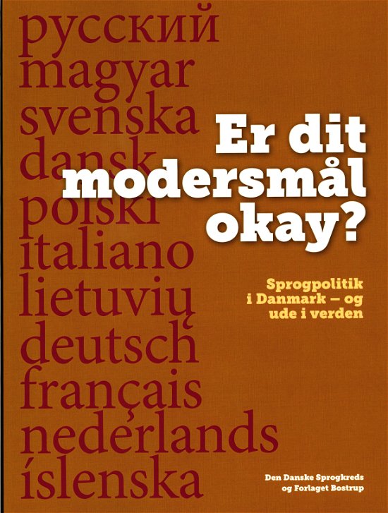 Cover for Lise Bostrup · Er dit modersmål okay ? (Paperback Book) [1er édition] (2017)