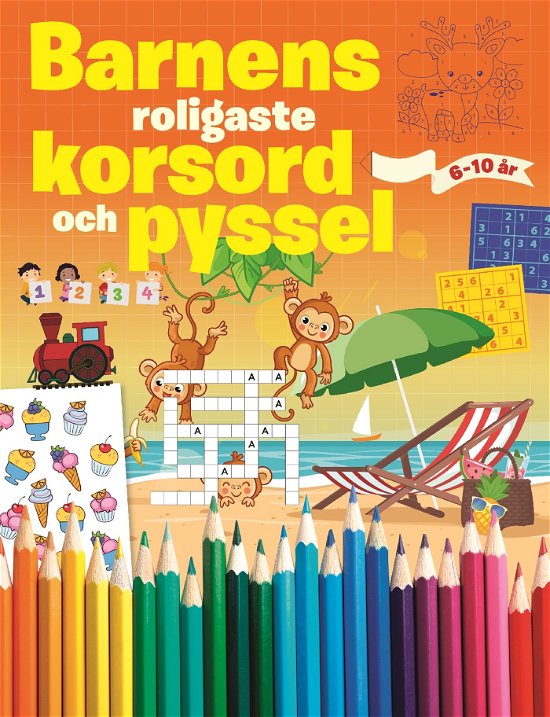Cover for Bokförlaget Semic · Barnens roligaste korsord och pyssel (Book) (2024)