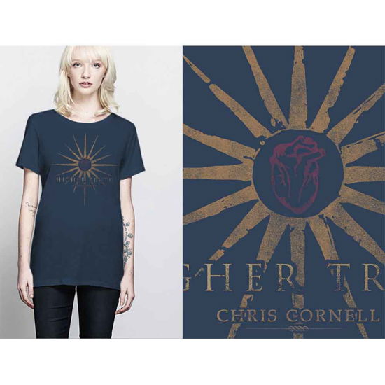 Chris Cornell Ladies T-Shirt: Higher Truth - Chris Cornell - Gadżety -  - 9950670860231 - 