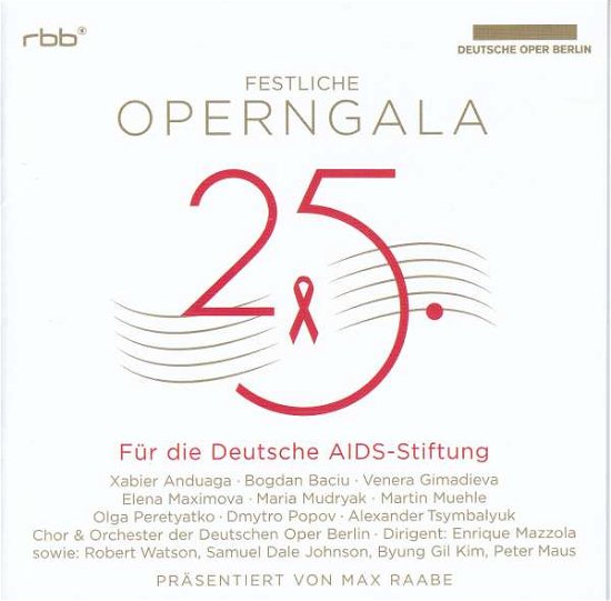 25. Festliche Operngala für die AIDS-Stiftung - Peretyatko / Mazzola / Orchester der Dt. Oper Berlin - Muziek - Naxos - 0730099140232 - 11 januari 2019