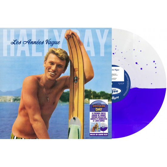 Cover for Johnny Hallyday · Les Annees Vague (LP) [RSD 2025 Blue Liquid-Filled Vinyl edition] (2025)