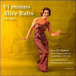 Cover for Alice Babs · Babs, Alice (CD) (2014)