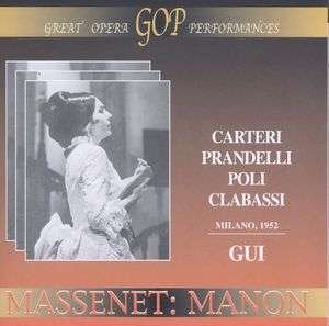 Manon - By Kenneth Mcmillan - J. Massenet - Musik - GREAT OPERA PERFOMANCES - 8012719663232 - 14. März 2005