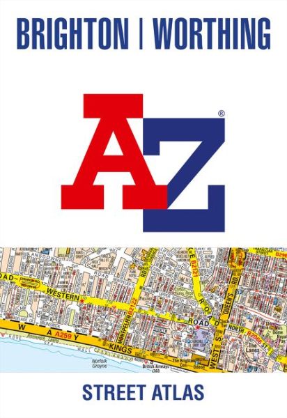 Cover for A-Z Maps · Brighton and Worthing A-Z Street Atlas (Pocketbok) [New Seventh edition] (2021)