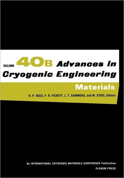 Cover for L T Summers · Advances in Cryogenic Engineering Materials (Materials) - Advances in Cryogenic Engineering (Closed) (Innbunden bok) (1994)