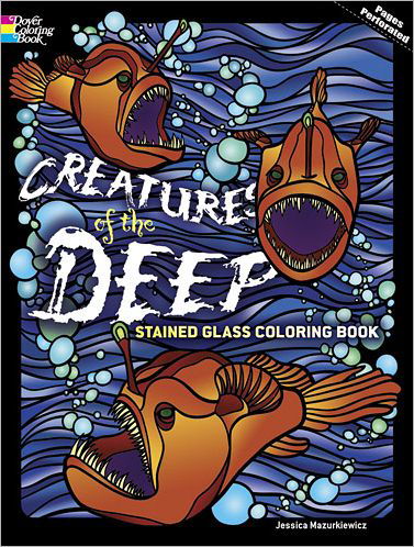 Creatures of the Deep Stained Glass Coloring Book - Dover Stained Glass Coloring Book - Jessica Mazurkiewicz - Books - Dover Publications Inc. - 9780486485232 - April 18, 2012