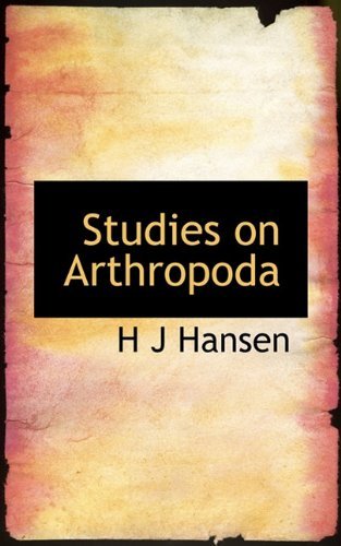 Cover for H J Hansen · Studies on Arthropoda (Paperback Book) (2009)