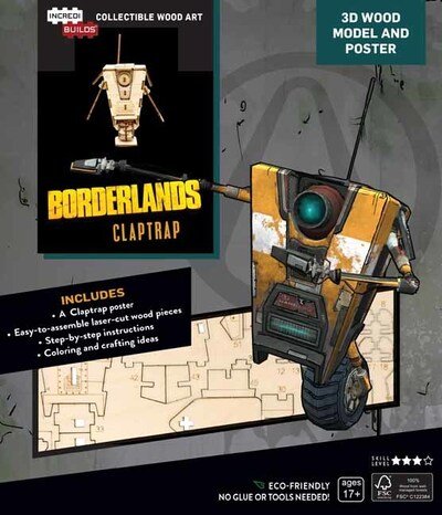 Incredibuilds: Borderlands Clap Trap - Incredibuilds - Insight Editions - Livros - Insight Editions - 9781682983232 - 3 de setembro de 2019