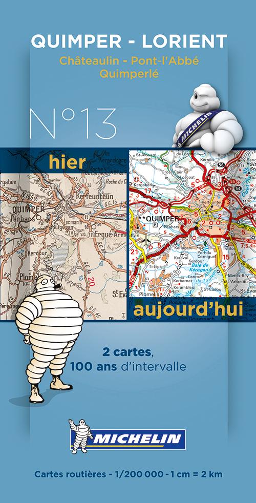 Cover for Michelin · Michelin France Centenary Map 13: Quimper - Lorient : Châteaulin - Pont-l'Abbe - Quimperle (Print) (2014)