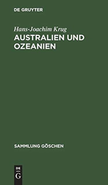Cover for Hans-Joachim Krug · Australien und Ozeanien (Book) (1953)