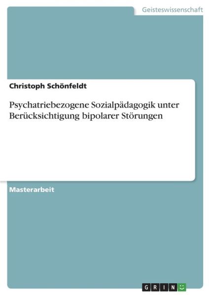 Cover for Schönfeldt · Psychatriebezogene Sozialpäd (Book)