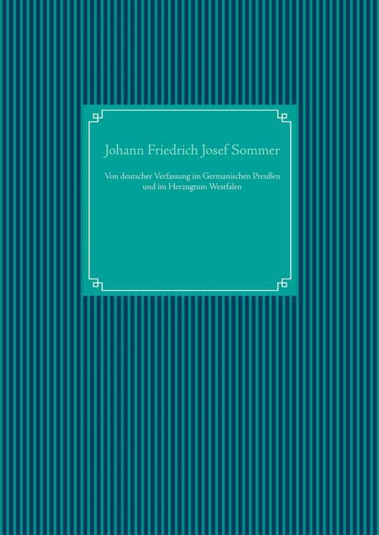 Cover for Sommer · Von deutscher Verfassung im Germ (Book)