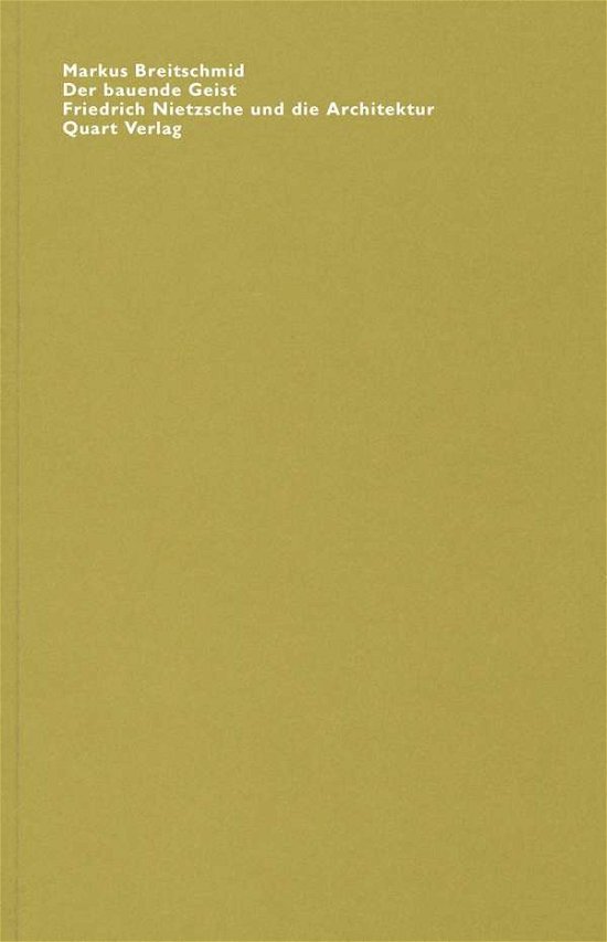 Cover for Markus Breitschmid · Der bauende Geist (N/A) (2022)