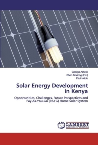 Cover for Adwek · Solar Energy Development in Kenya (Bok) (2019)