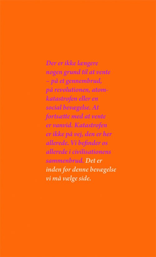 Den kommende opstand - Den usynlige komité - Bøger - Edition After Hand - 9788787489232 - 2. december 2011