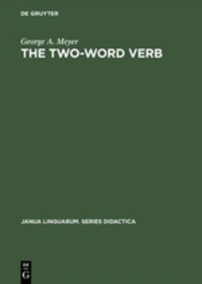 Cover for Meyer · The Two-Word Verb (Book) (1988)