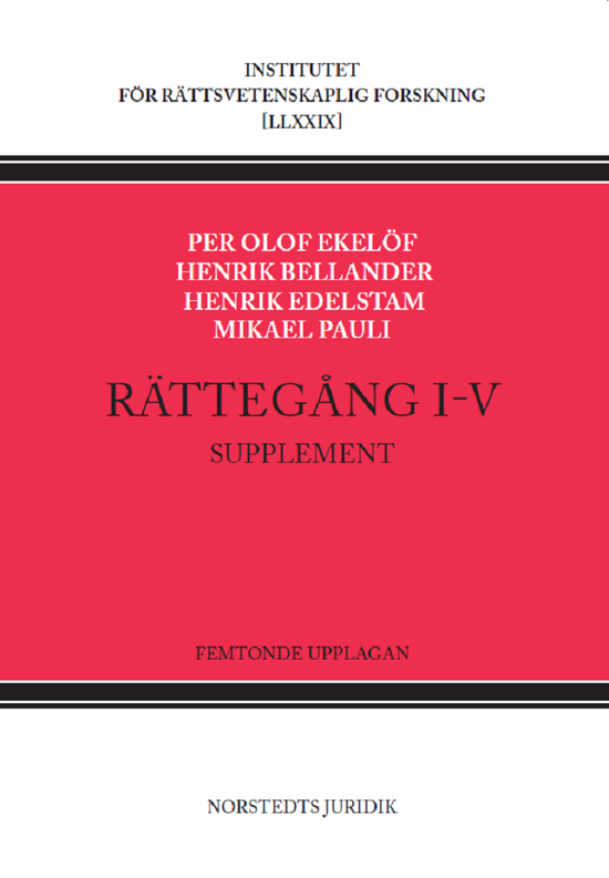 Cover for Mikael Pauli · Rättegång I-V. Supplement (Book) (2024)