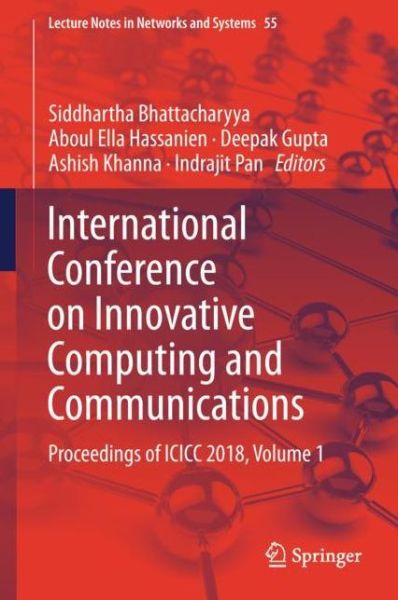Cover for International Conference on Innovative Computing and Communications (Book) [1st ed. 2019 edition] (2018)