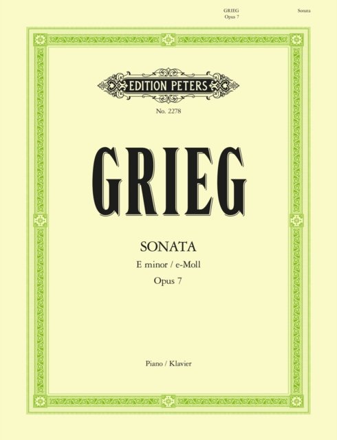 Cover for Sonata in E minor Op.7 (Sheet music) (2001)