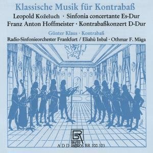 Cover for Kozeluch / Hoffmeister / Klaus / Inbal / Maga · Classical Music for Double Bass (CD) (2001)