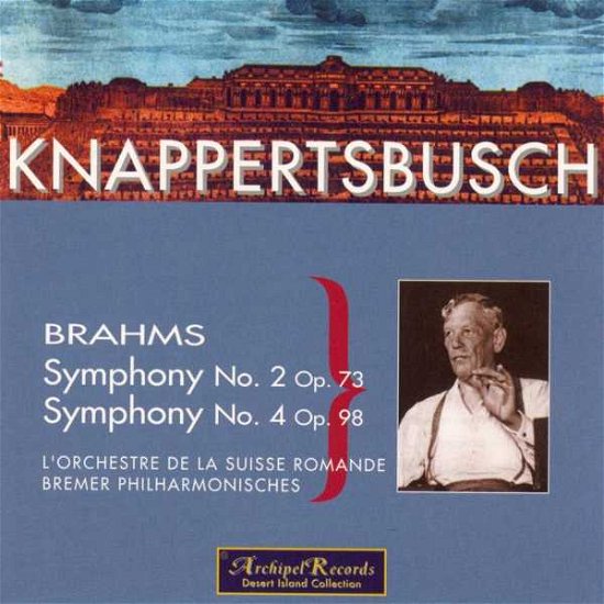 Cover for Brahms / Knappertsbusch · Sym 2 &amp; 4-knapper (CD) (2012)
