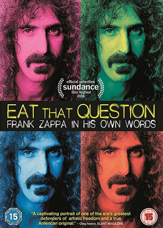 Cover for Eat That Question: Frank Zappa (DVD) (2017)