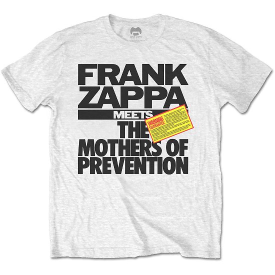 Cover for Frank Zappa · Frank Zappa Unisex T-Shirt: The Mothers of Prevention (T-shirt) [size S] [White - Unisex edition]