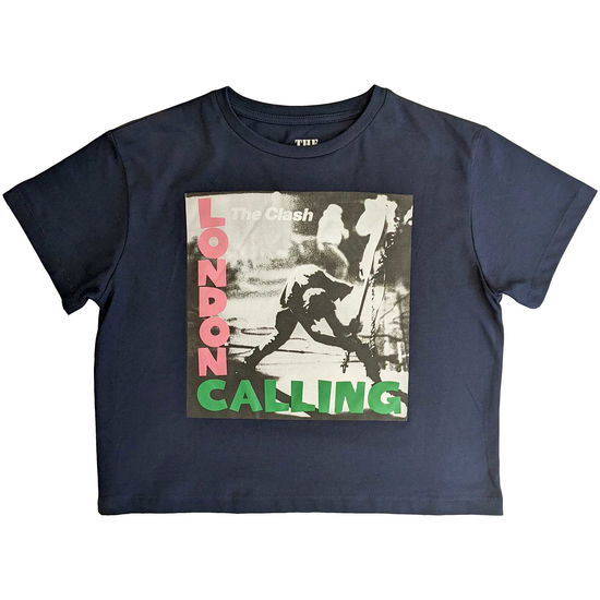 The Clash Ladies Crop Top: London Calling - Clash - The - Merchandise -  - 5056561079233 - March 23, 2023