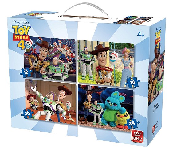 King Puzzle Box 4iin1Toy Story 4 Jigsaws (Puslespill)
