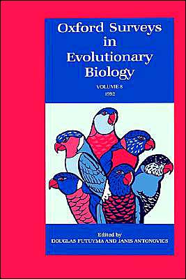 Cover for Douglas J. Futuyma · Oxford Surveys in Evolutionary Biology: Volume 8 - Oxford Surveys in Evolutionary Biology (Gebundenes Buch) (1992)