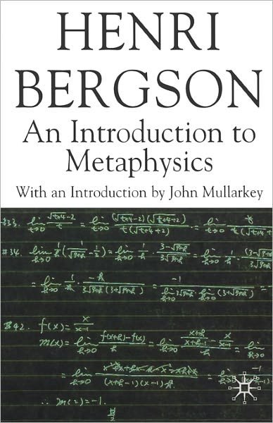 Cover for H. Bergson · An Introduction to Metaphysics - Henri Bergson Centennial Series (Paperback Book) (2007)
