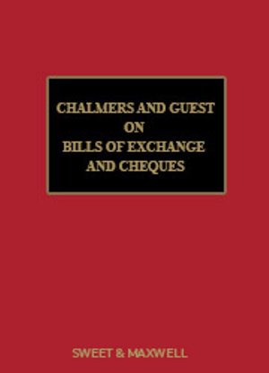 Cover for Chalmers and Guest on Bills of Exchange and Cheques (Hardcover Book) (2024)