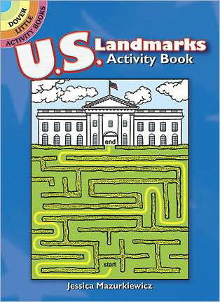 Cover for Jessica Mazurkiewicz · U.S. Landmarks Mazes - Dover Little Activity Books (Paperback Book) [Green edition] (2011)