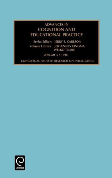 Cover for J. Kingma · Conceptual Issues in Research on Intelligence - Advances in Cognition and Educational Practice (Hardcover Book) (1998)