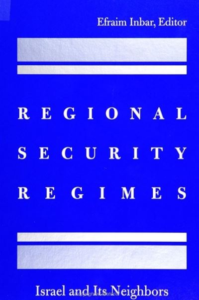 Cover for Efraim Inbar · Regional Security Regimes (Hardcover Book) (1995)